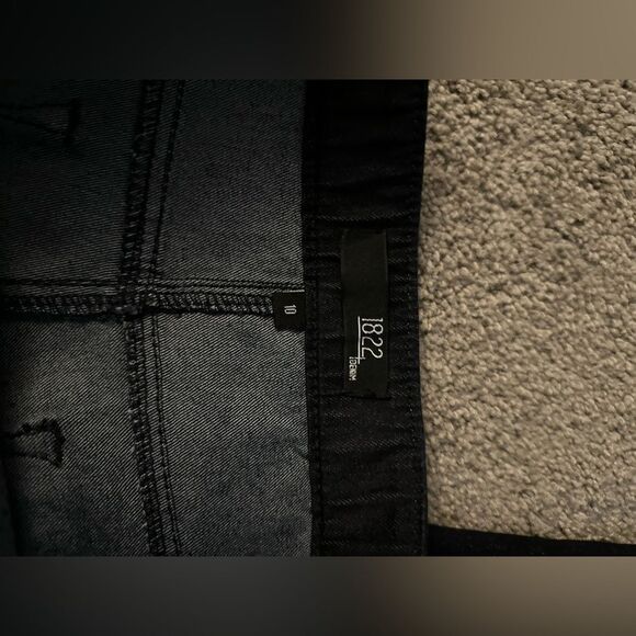 1822 Pull On Ankle Length Skinny Jeans Size 10 Dark Blue - Picture 4 of 9